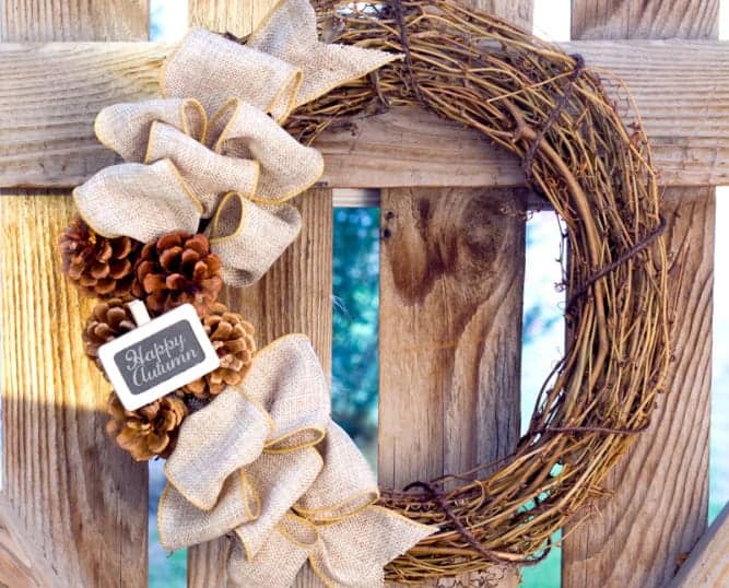 Image for DIY Fall Wreath: Rustic Burlap - Crafts Unleashed