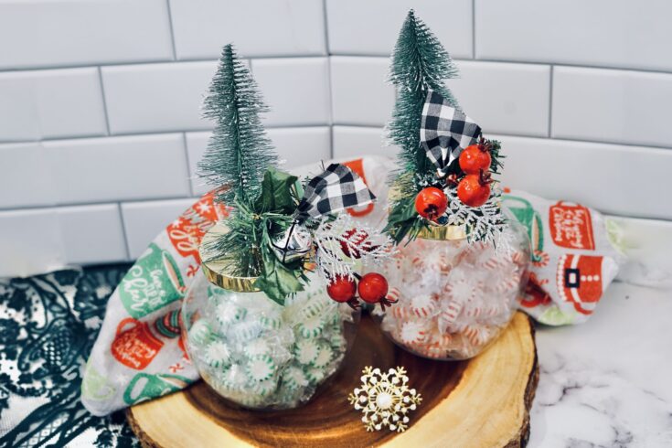 DIY Christmas Candy Jars
