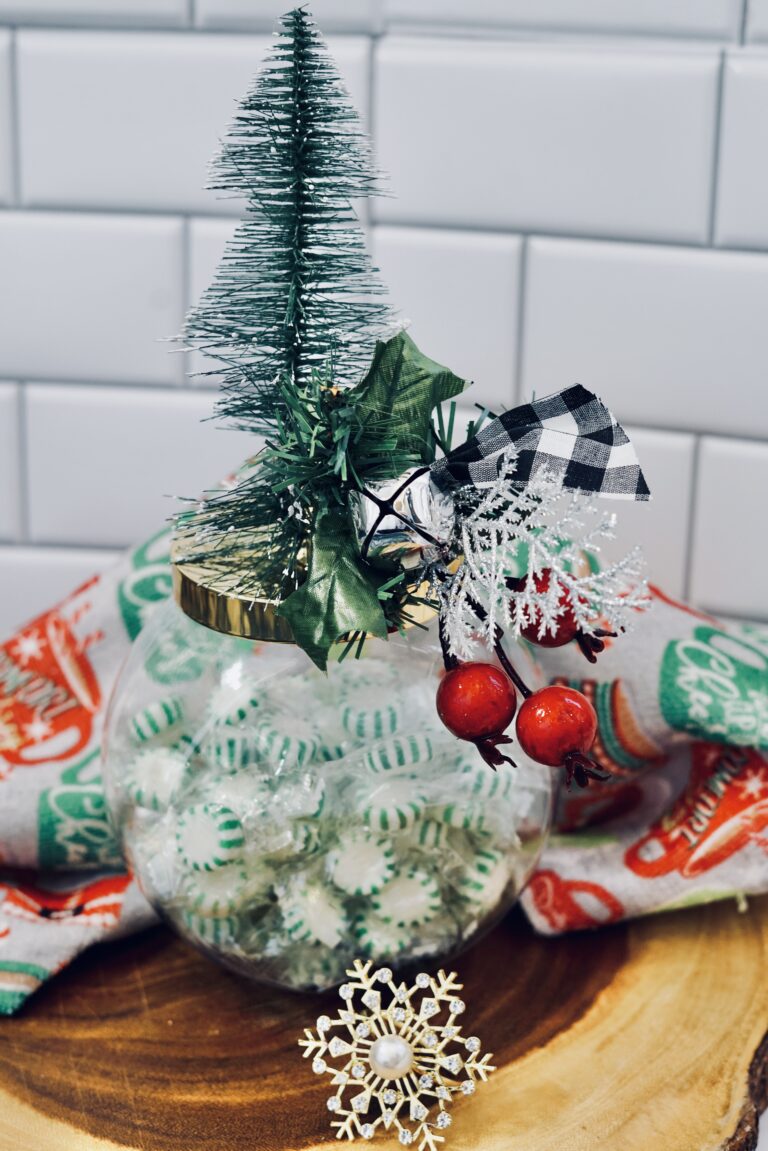 Easy DIY Christmas Candy Jars 