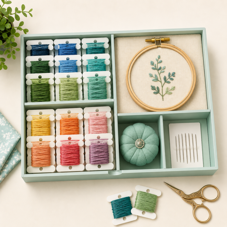 How to Store Embroidery Supplies (Without Losing Half of Them)