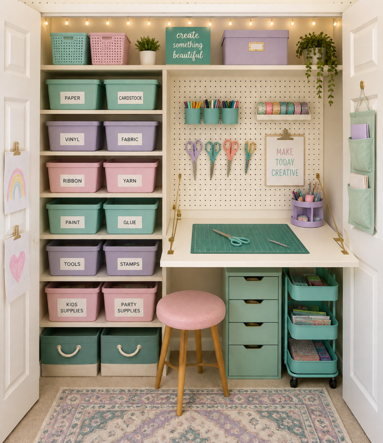 Small Craft Space Ideas: Closets, Corners & Shared Rooms